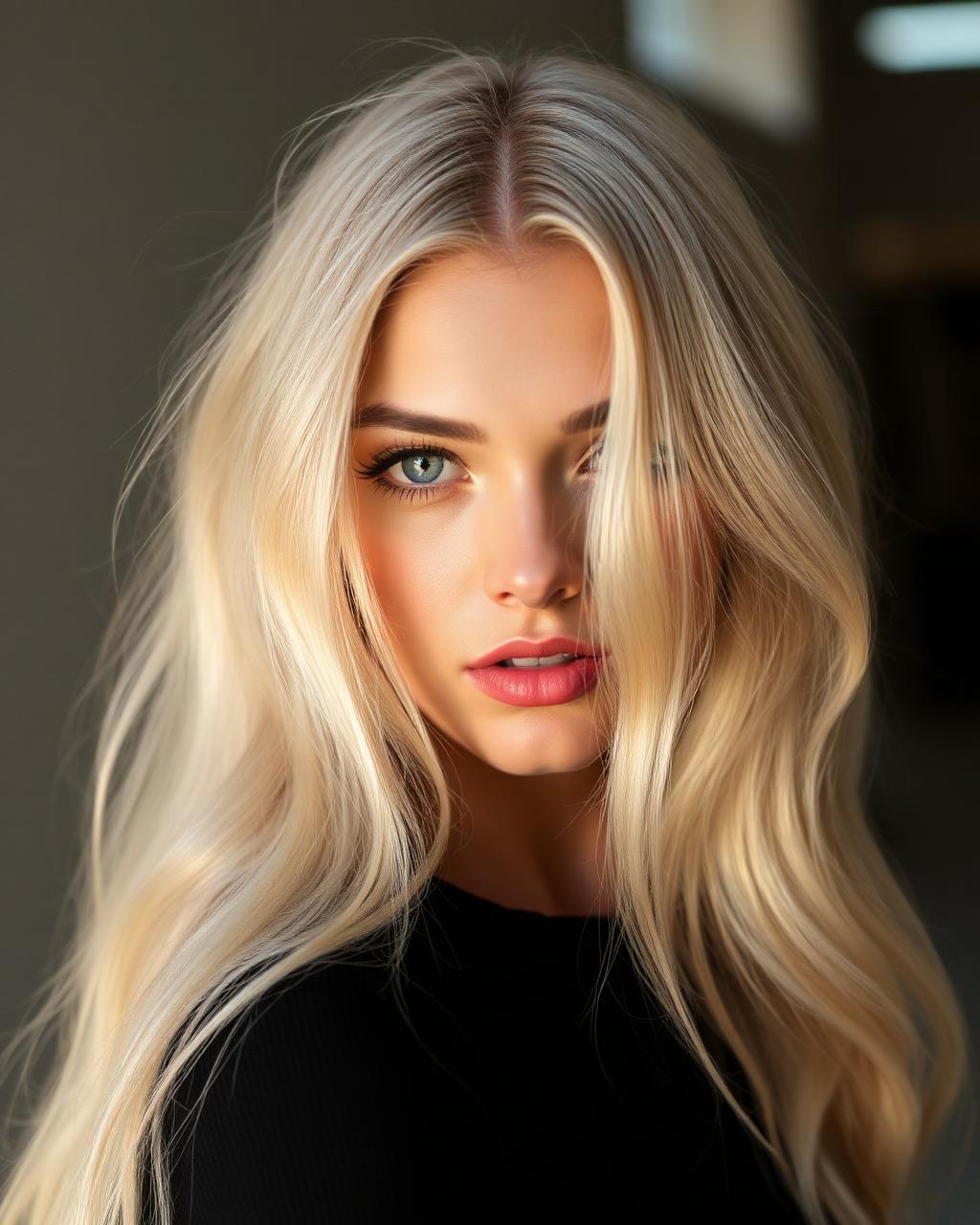 Blond platine lumineux